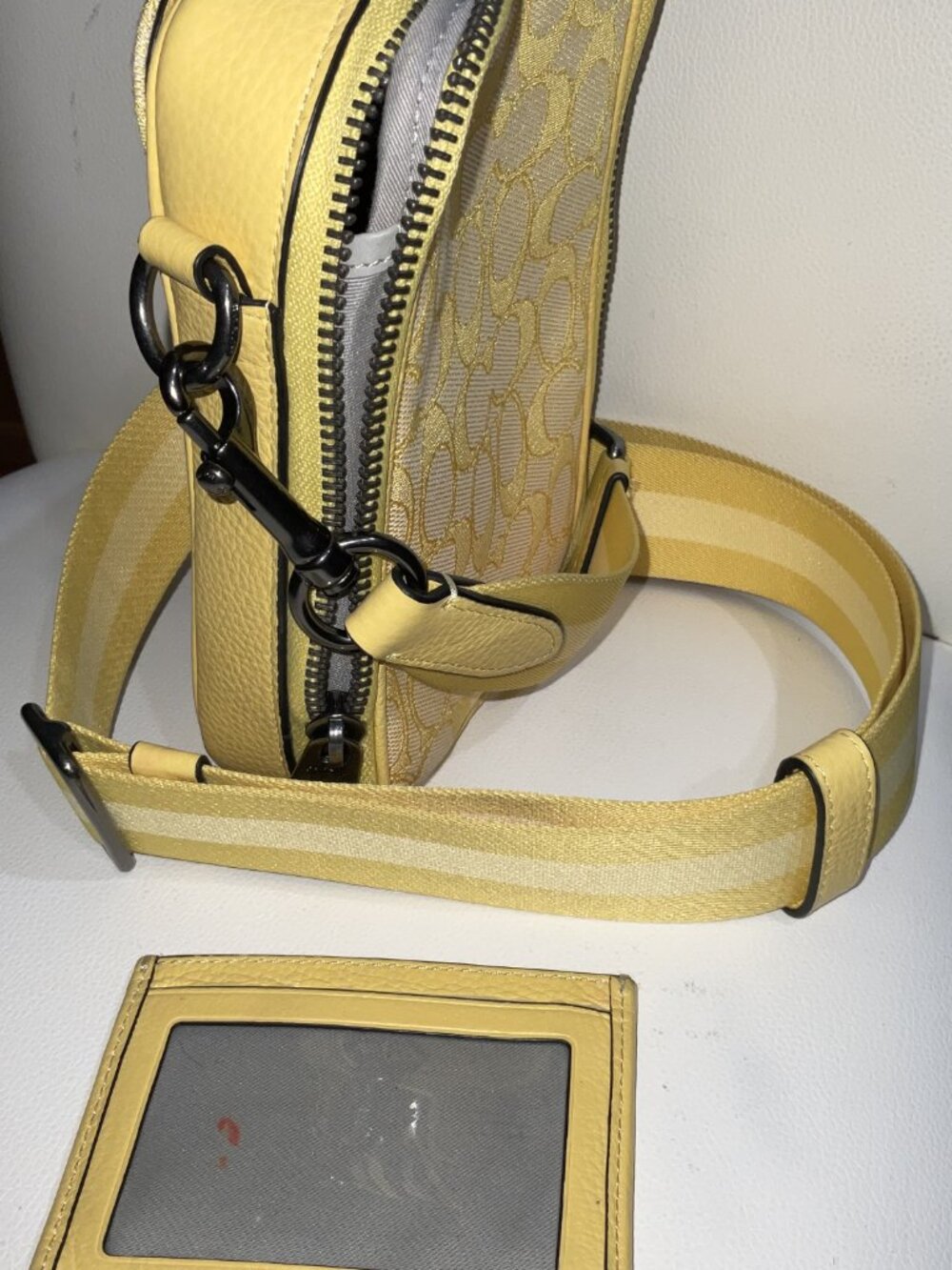 Authentic COACH Stanton Crossbody & Card Case (set) in Signature Jacquard - Picture 7 of 8